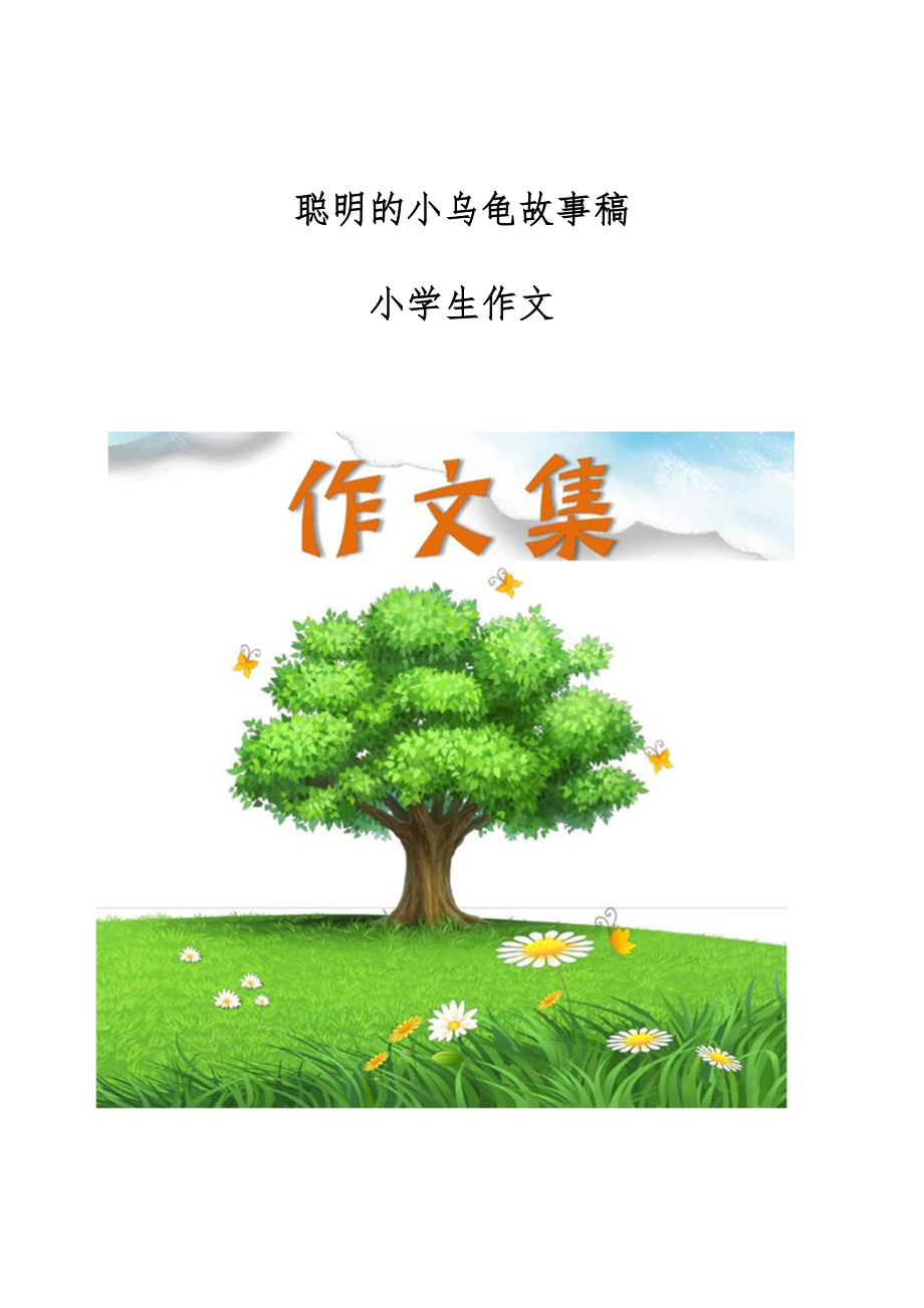 聪明的小乌龟故事稿-小学生作文_第1页