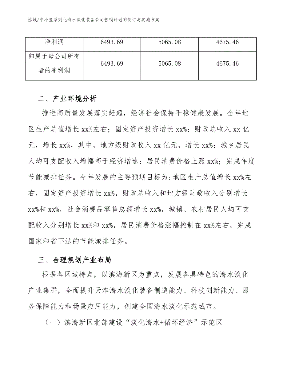 中小型系列化海水淡化装备公司营销计划的制订与实施方案_第4页