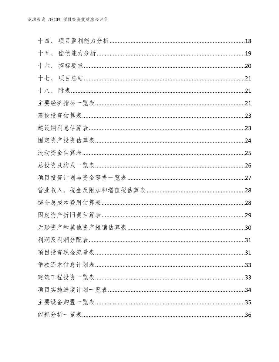 PCGPU项目经济效益综合评价_模板参考_第2页