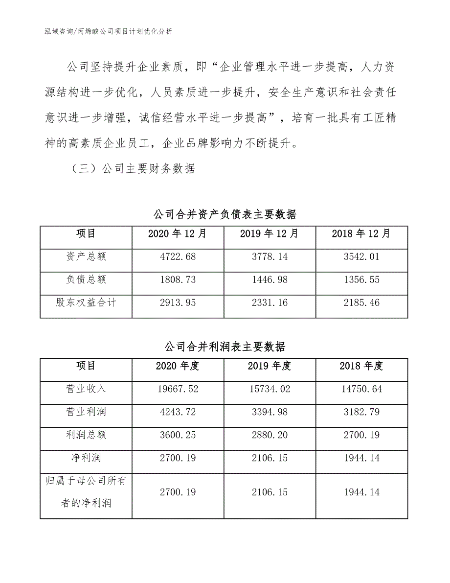 丙烯酸公司项目计划优化分析_第4页