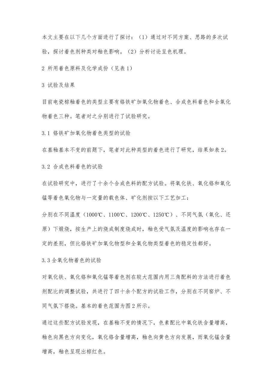 不同类型电瓷棕釉着色剂研究_第3页