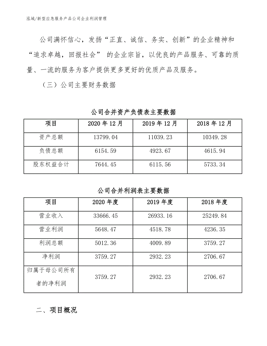 新型应急服务产品公司企业利润管理_第4页