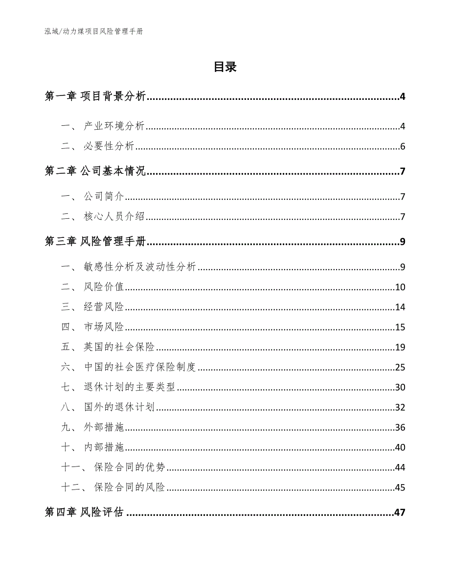 动力煤项目风险管理手册【范文】_第2页