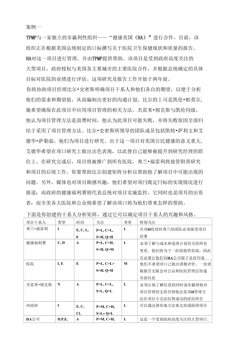 干系人分析案例_第1页