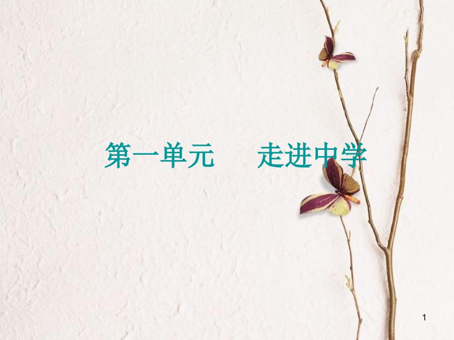 （广西北部湾专版）中考政治 七上 第一单元 走进中学知识梳理课件_第1页
