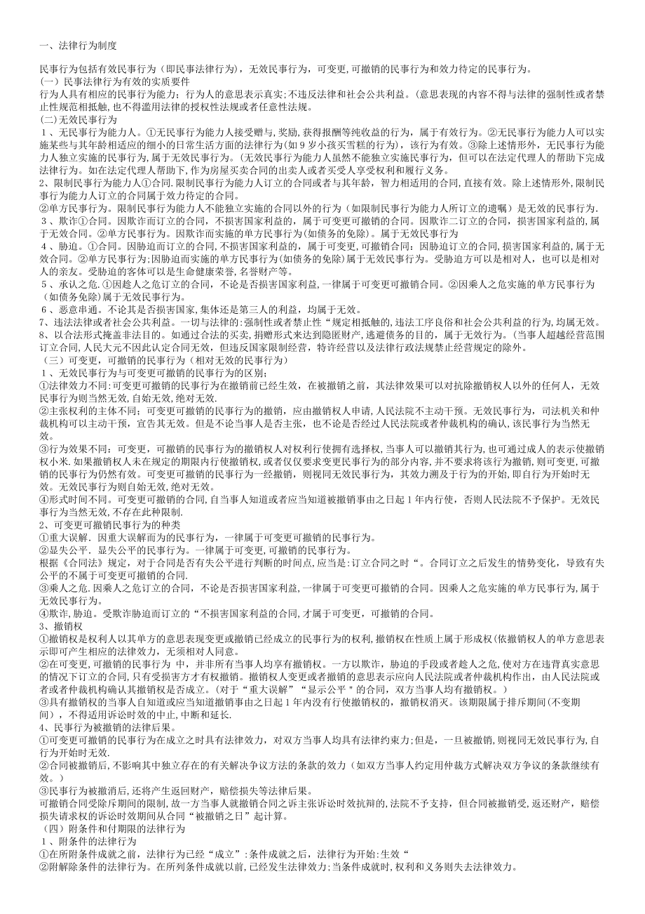 第二章-基本民事法律制度-经济法_第1页