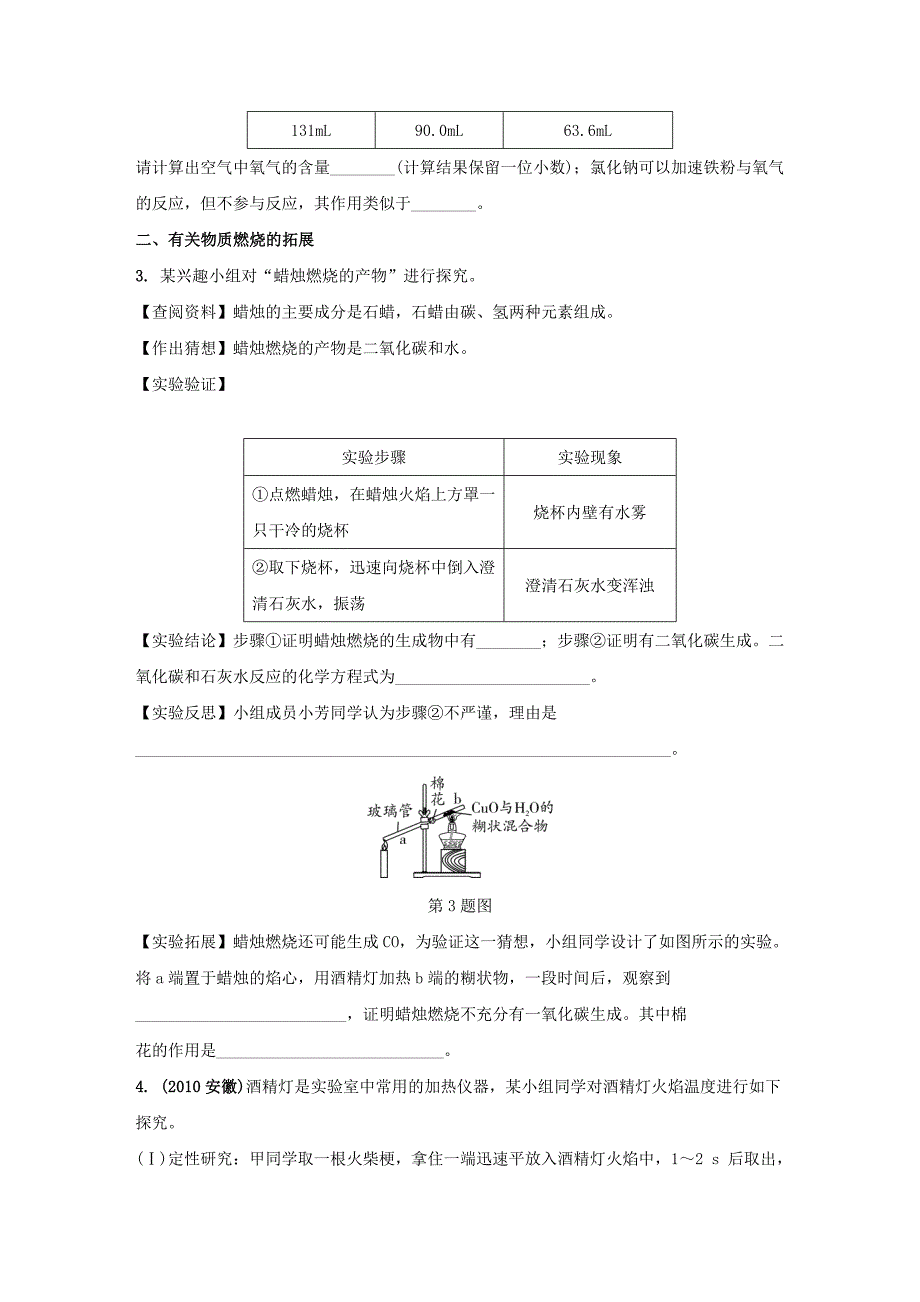 2019-2020年中考化学试题研究复习-第二部分-专题研究-专题六-第14、15题-实验探究题试题_第4页