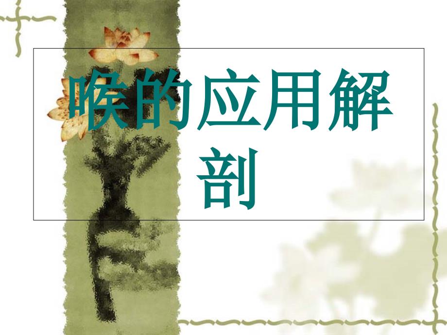 《喉解剖及临床》PPT课件_第1页