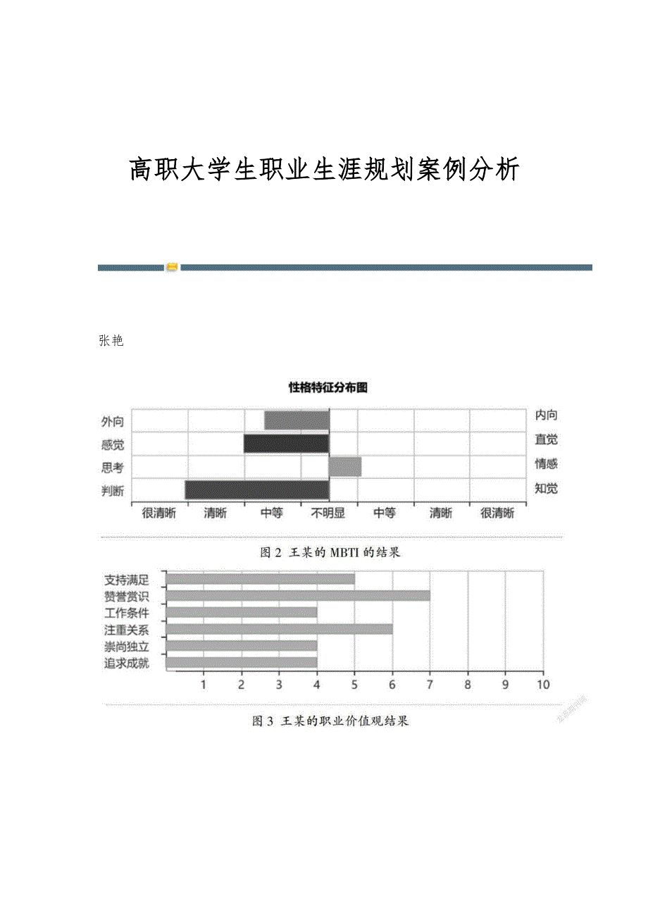 高职大学生职业生涯规划案例分析_第1页