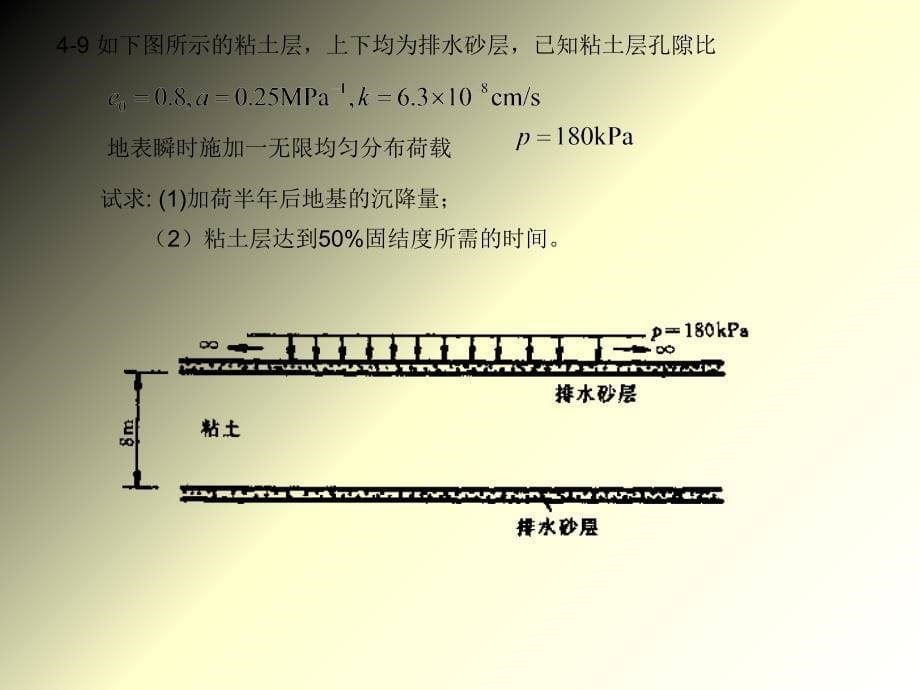 《土力学》第四章沉降习题_第5页