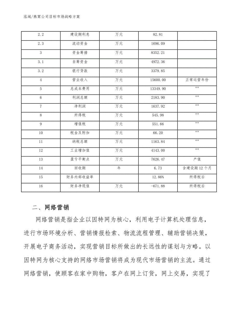 燕窝公司目标市场战略（范文）_第5页