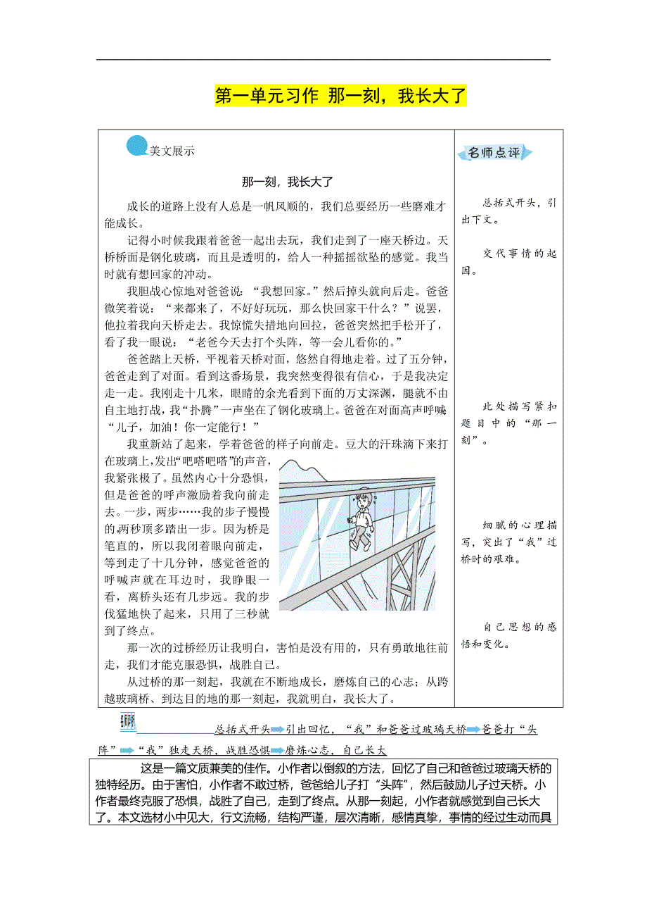 部编人教版五年级下册语文1-8单元优秀作文范文（2022年1月整理）_第1页