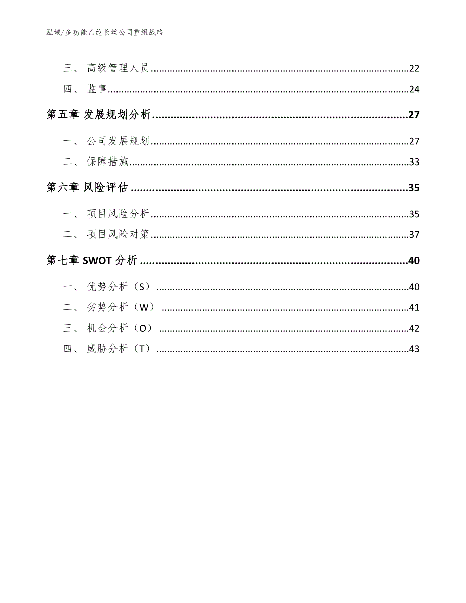 多功能乙纶长丝公司重组战略【参考】_第2页