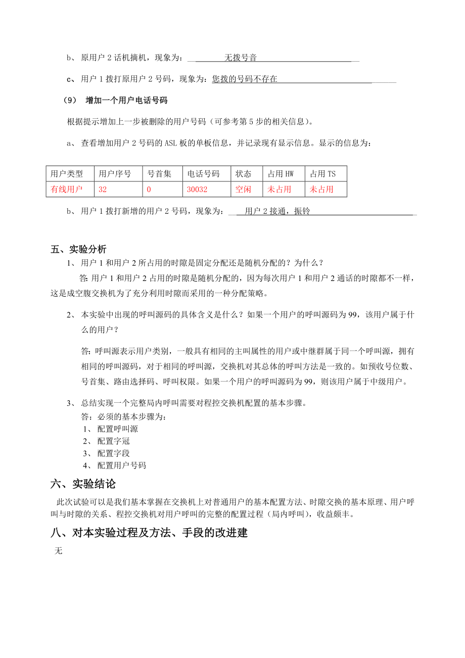 交换原理实验1报告(1)---通用版_第4页