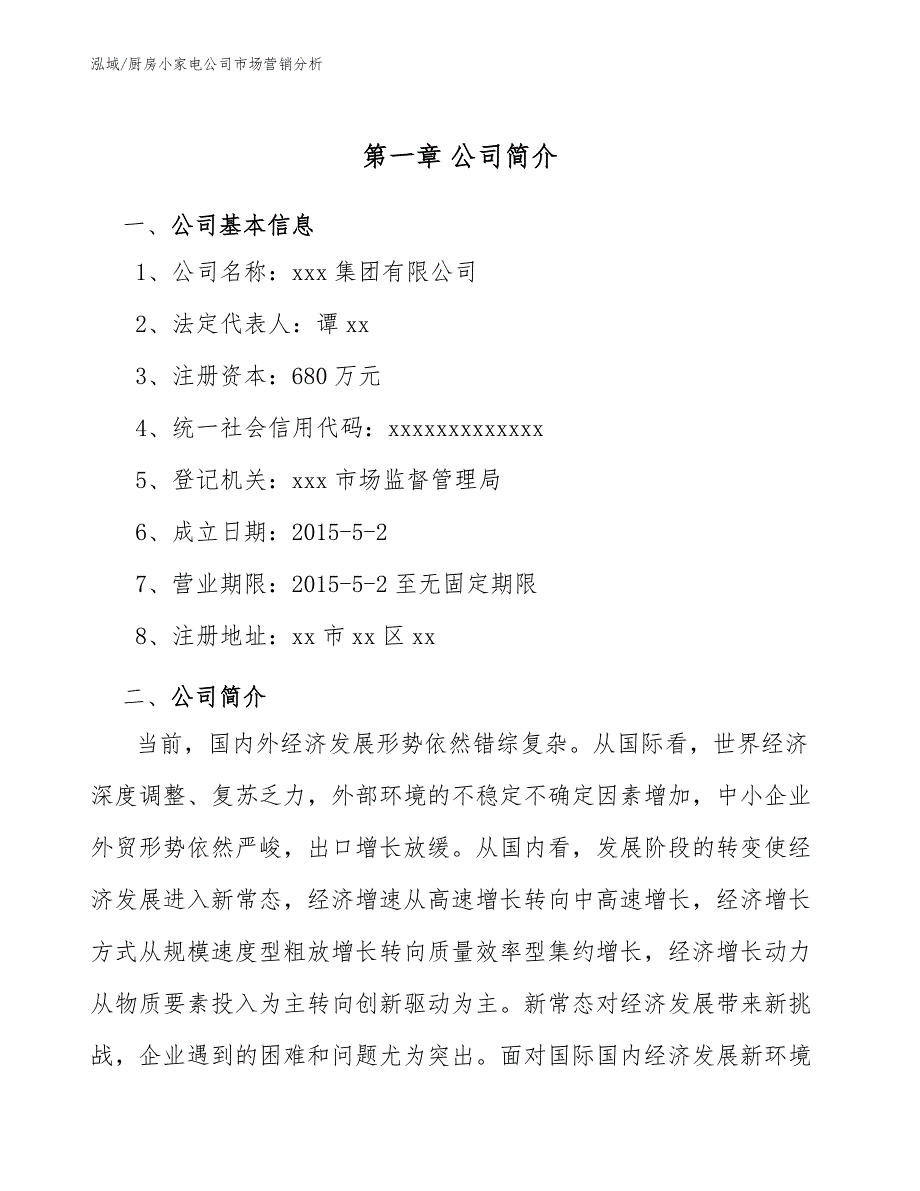 厨房小家电公司市场营销分析_第4页