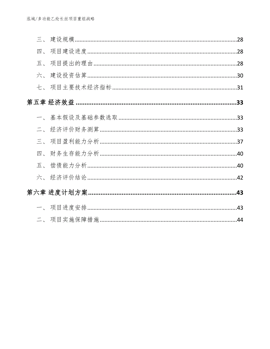 多功能乙纶长丝项目重组战略【范文】_第2页