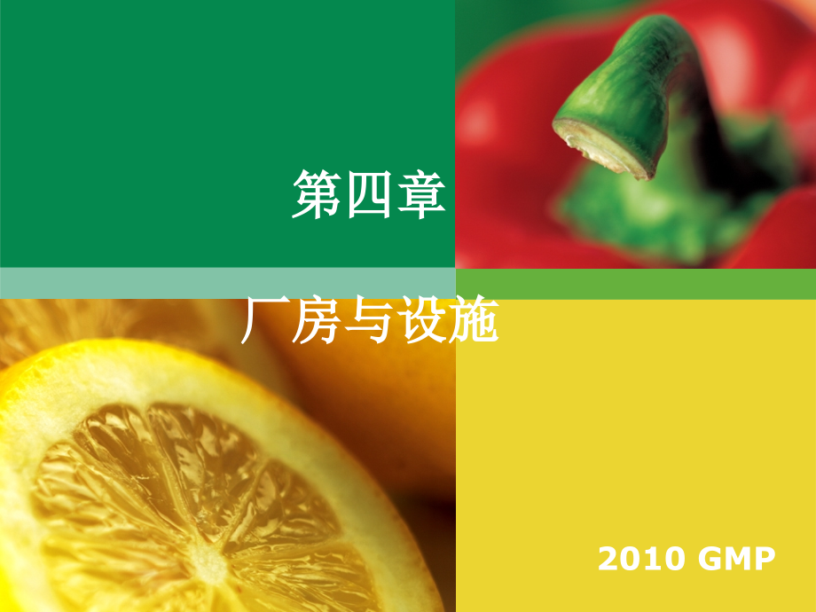 GMP课件(梁毅版)第四章-厂房与设施ppt_第1页