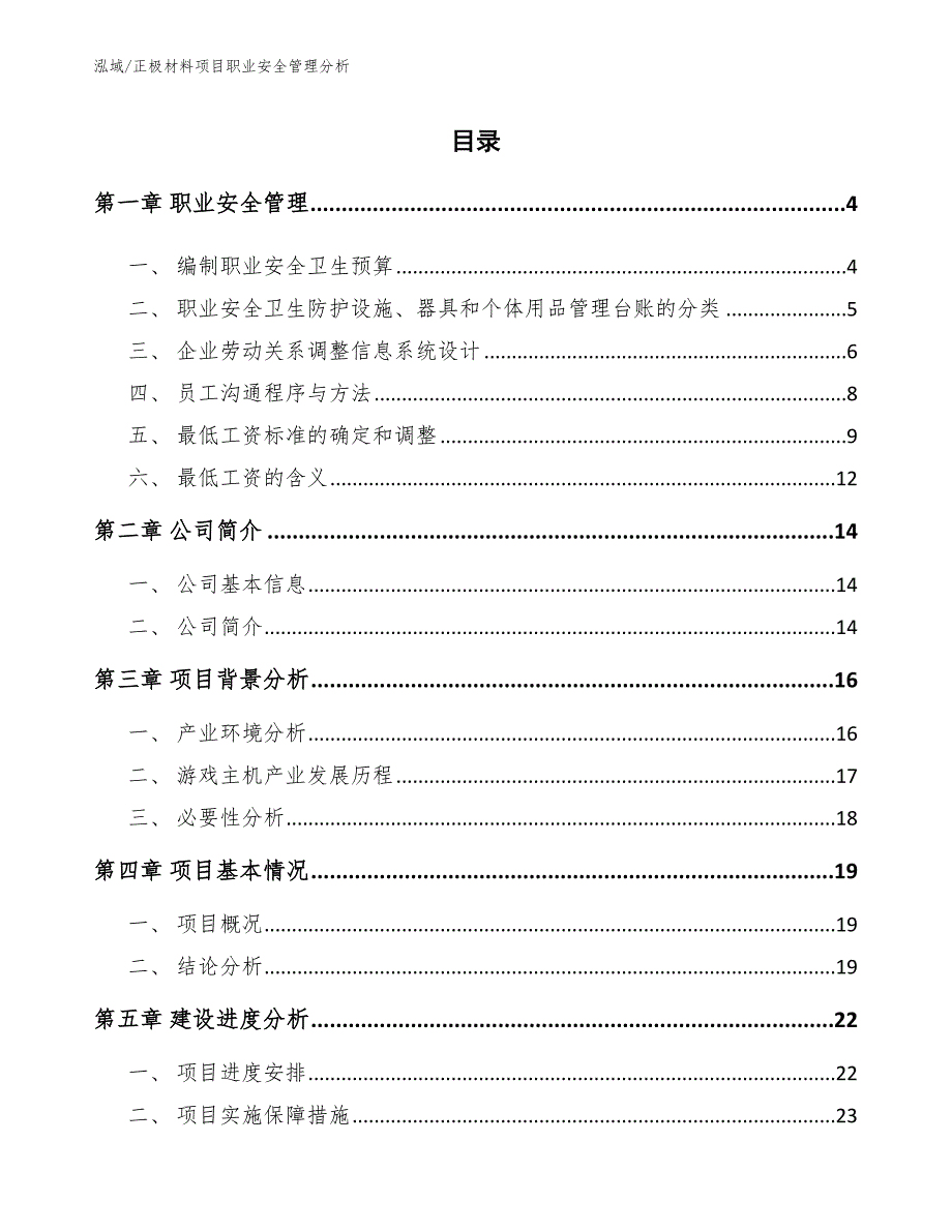 正极材料项目职业安全管理分析【范文】_第2页