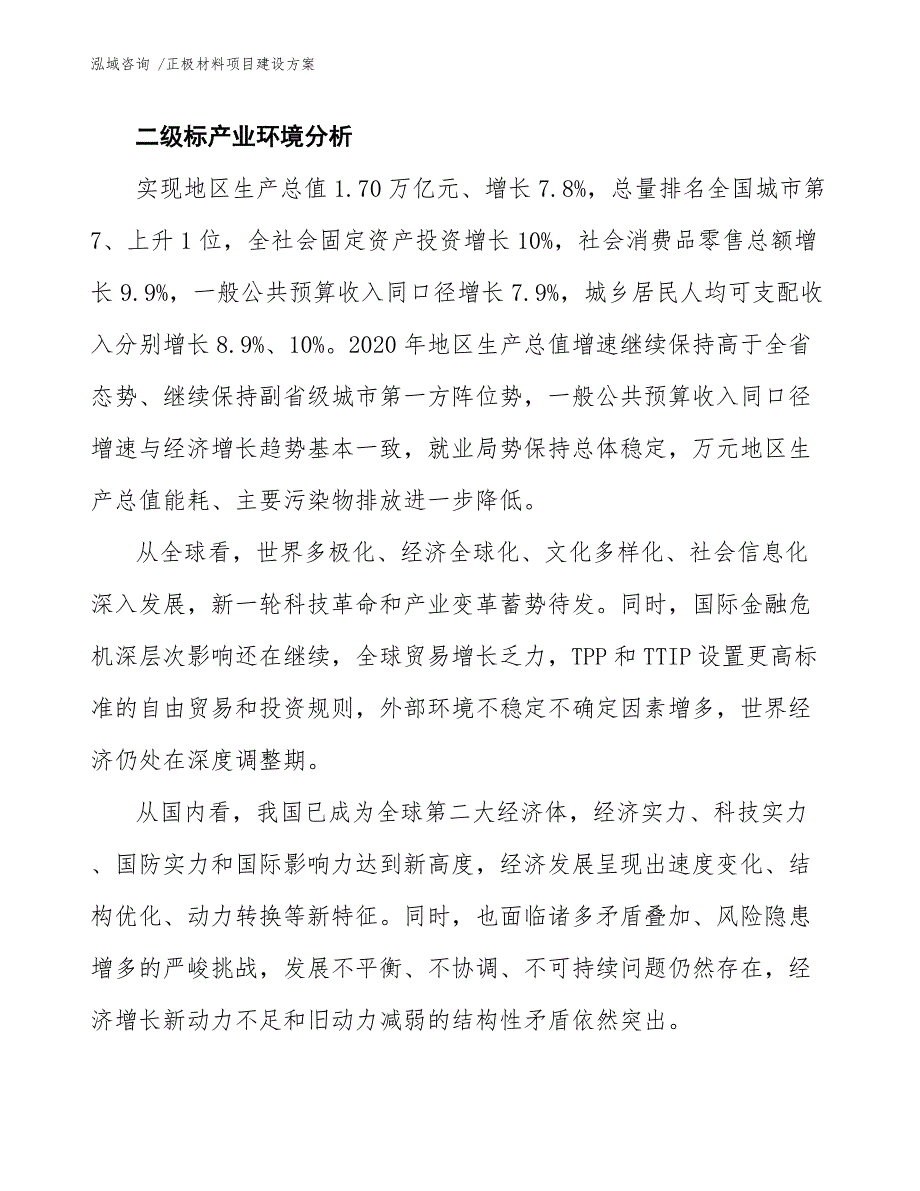 正极材料项目建设方案_第3页