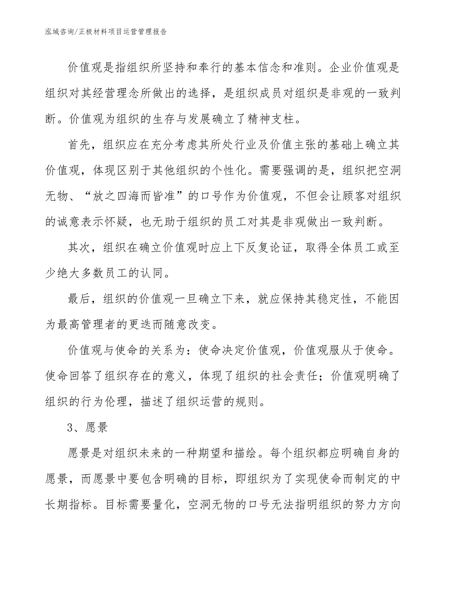 正极材料项目运营管理报告_参考_第4页