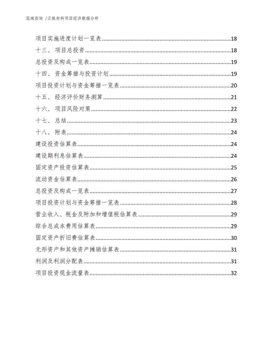 正极材料项目经济数据分析_第3页