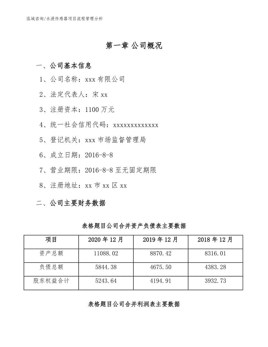 水浸传感器项目流程管理分析_参考_第4页