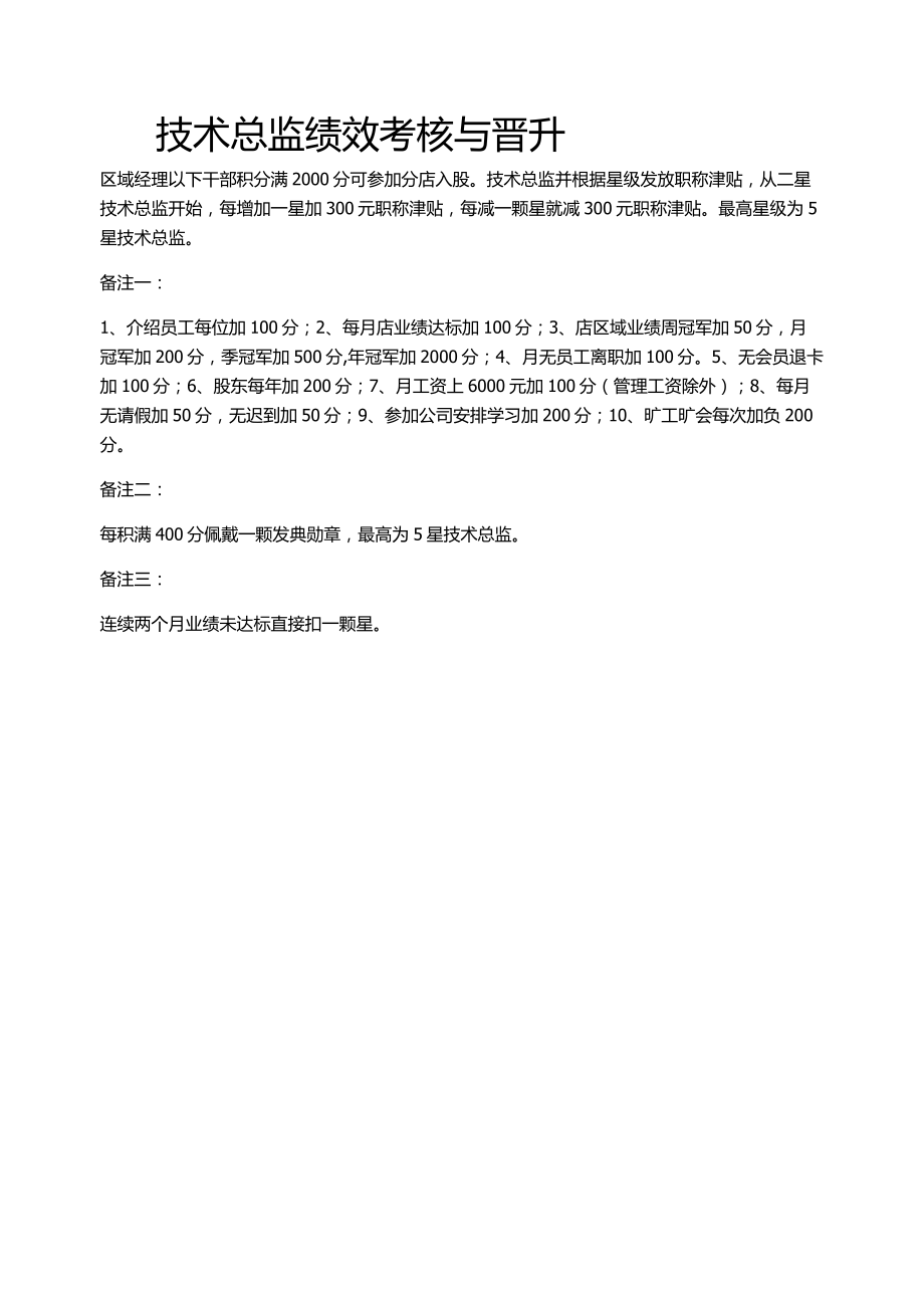 理发店技术总监考核表_第1页