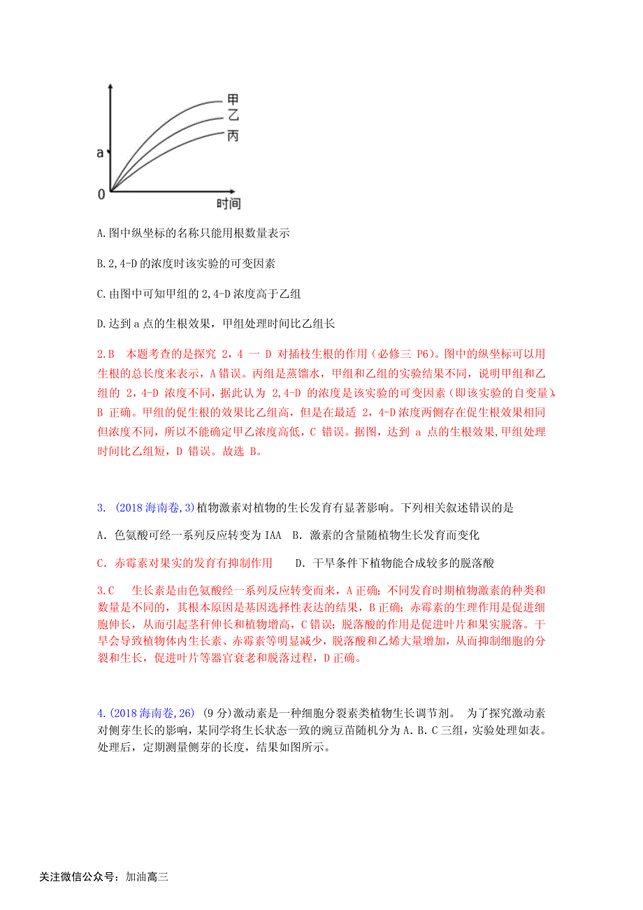 专题十二：植物的激素调节_第2页