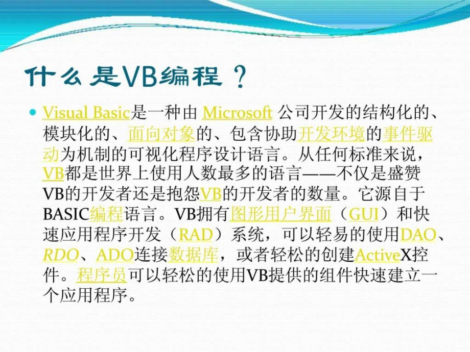 《VB编程及实例》PPT课件_第2页