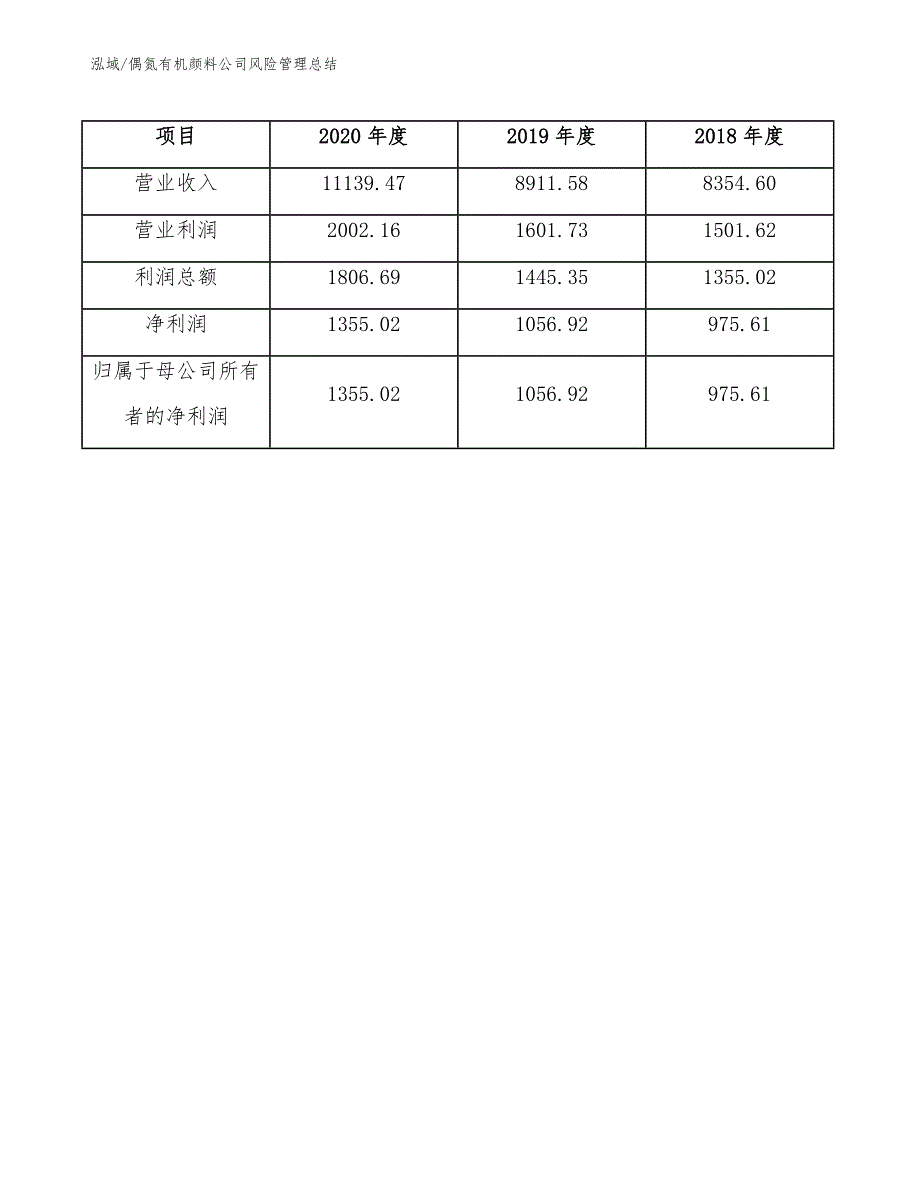 偶氮有机颜料公司风险管理总结【范文】_第4页