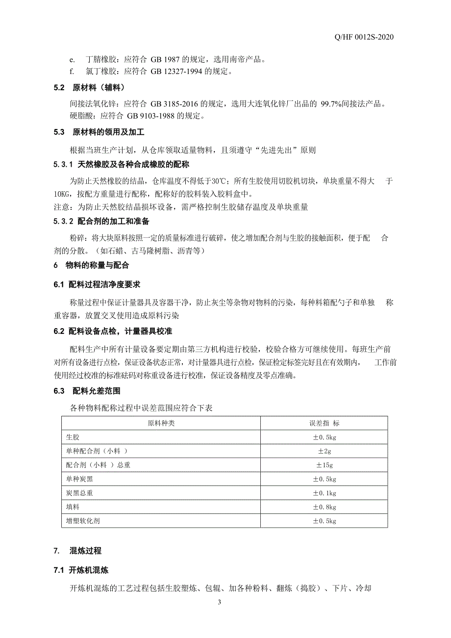 混炼胶生产工艺标准_第4页