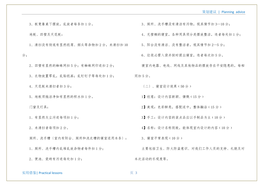 大学生寝室装饰大赛策划书宣贯_第4页