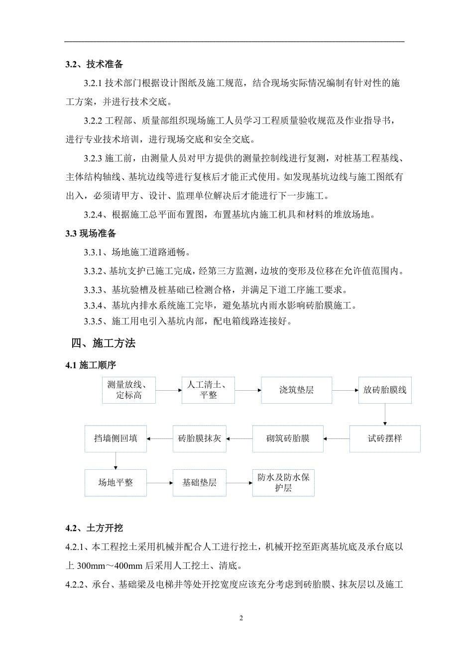 砖胎膜施工方案（可编辑版）_第5页