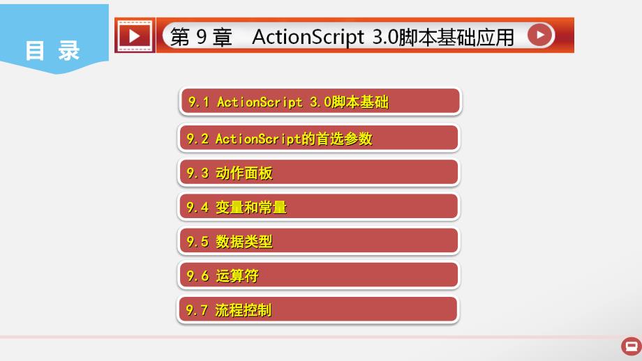 《Animate-cc-2018动画设计与制作》教学课件—09ActionScript-3.0脚本基础应用_第2页