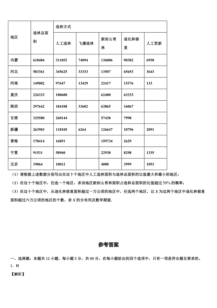 河南省周口市项城三高2021-2022学年高三第二次模拟考试数学试卷含解析_第4页