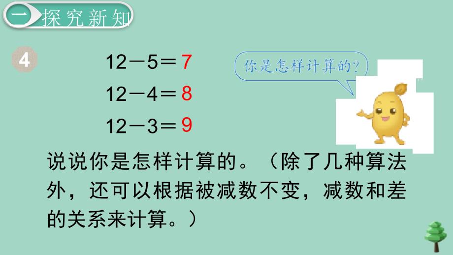 一年级数学下册第2单元20以内的退位减法第6课时十几减5432名师公开课省级获奖课件新人教版_第4页