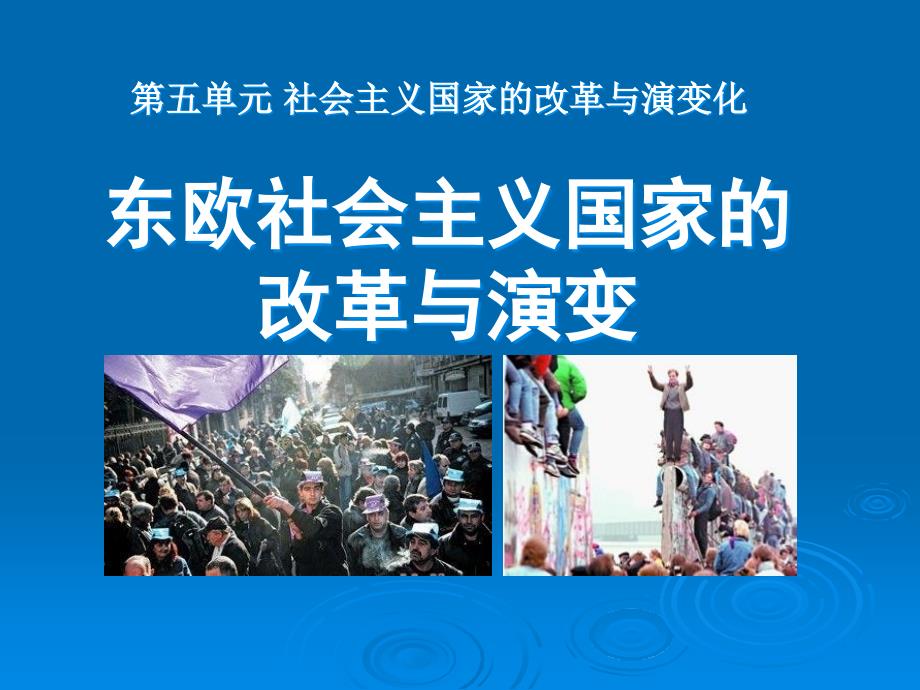 《东欧社会主义国家的改革与演变》社会主义国家的改革与演变化PPT课件5_第1页