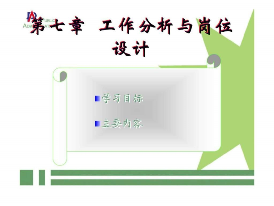 人力资源第七章工作分析与岗位设计_第1页