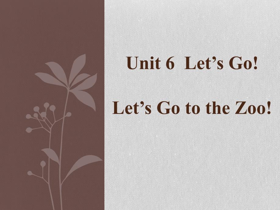 《Let’s Go to the Zoo!》Let’s Go! PPT下载_第1页