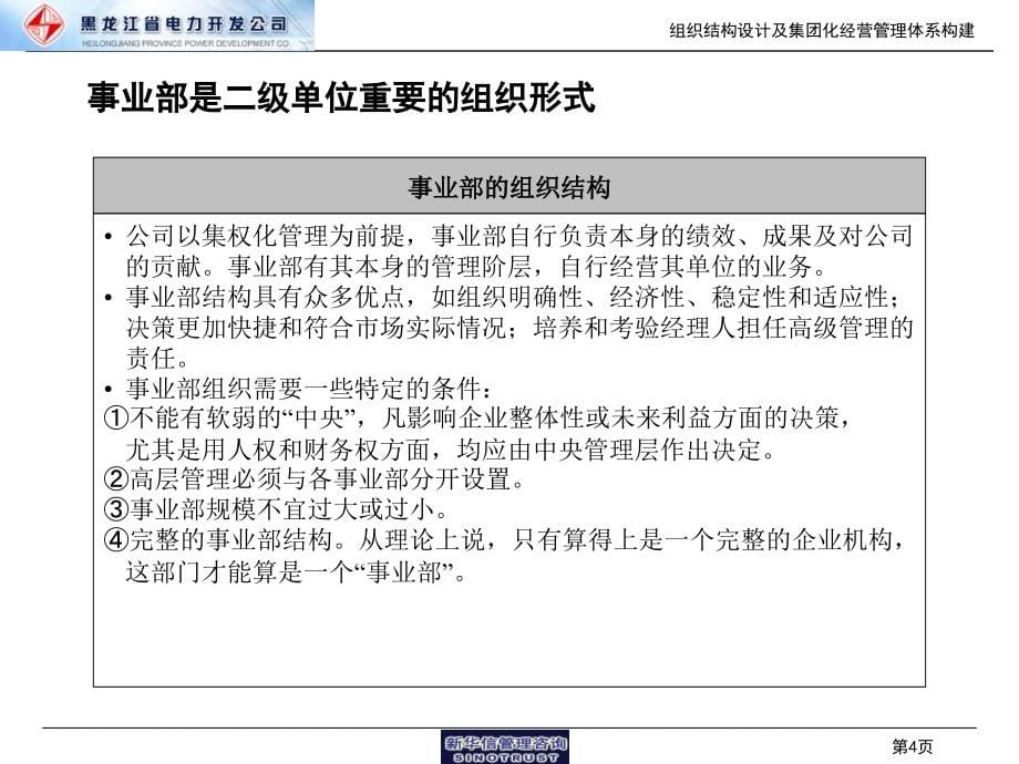 黑龙江某集团电力事业部管理架构(powerpoint 55页)_第5页