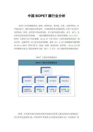中国BOPET膜行业分析
