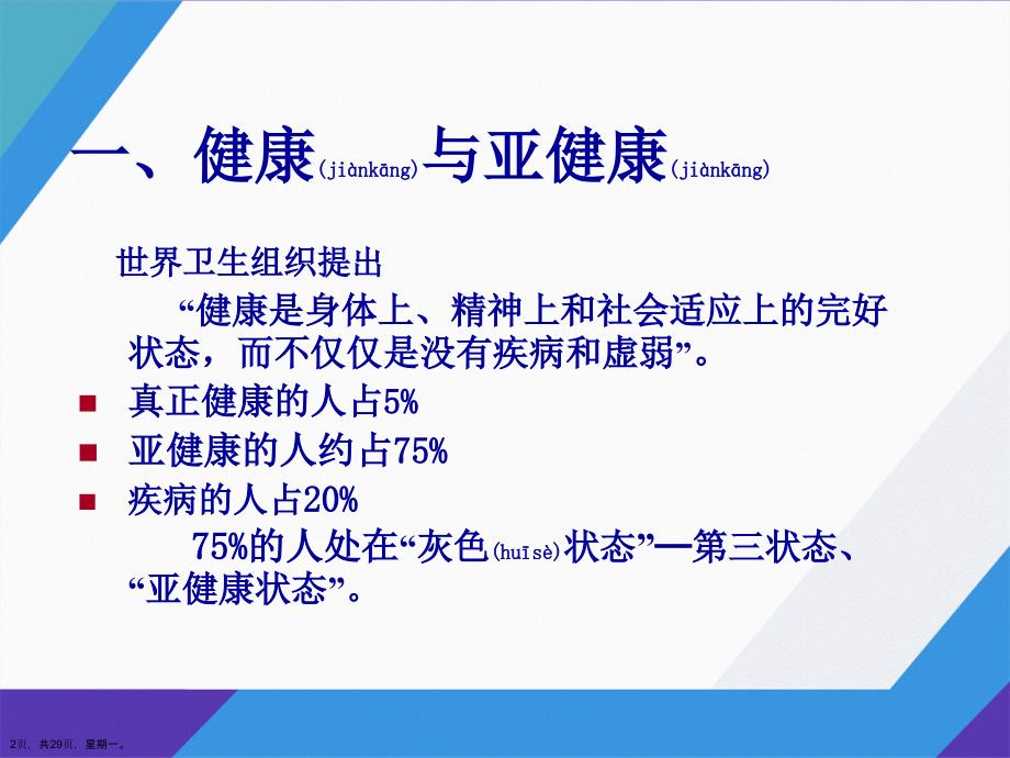 关爱生命关注健康健康知识讲座演示文稿_第2页