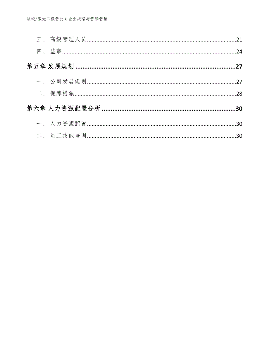 激光二极管公司企业战略与营销管理【范文】_第2页