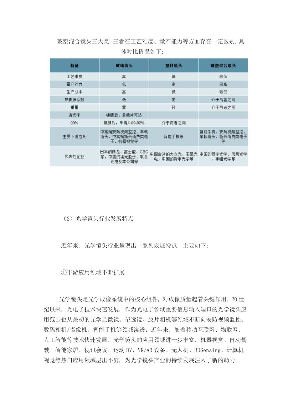 光学镜头行业发展概况及产业链分析_第3页