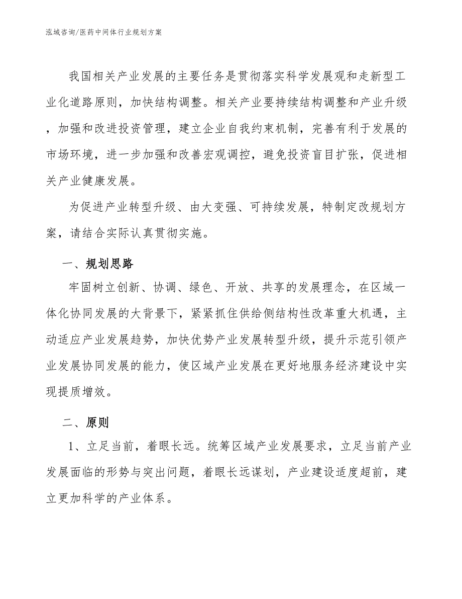 医药中间体行业规划方案（审阅稿）_第3页