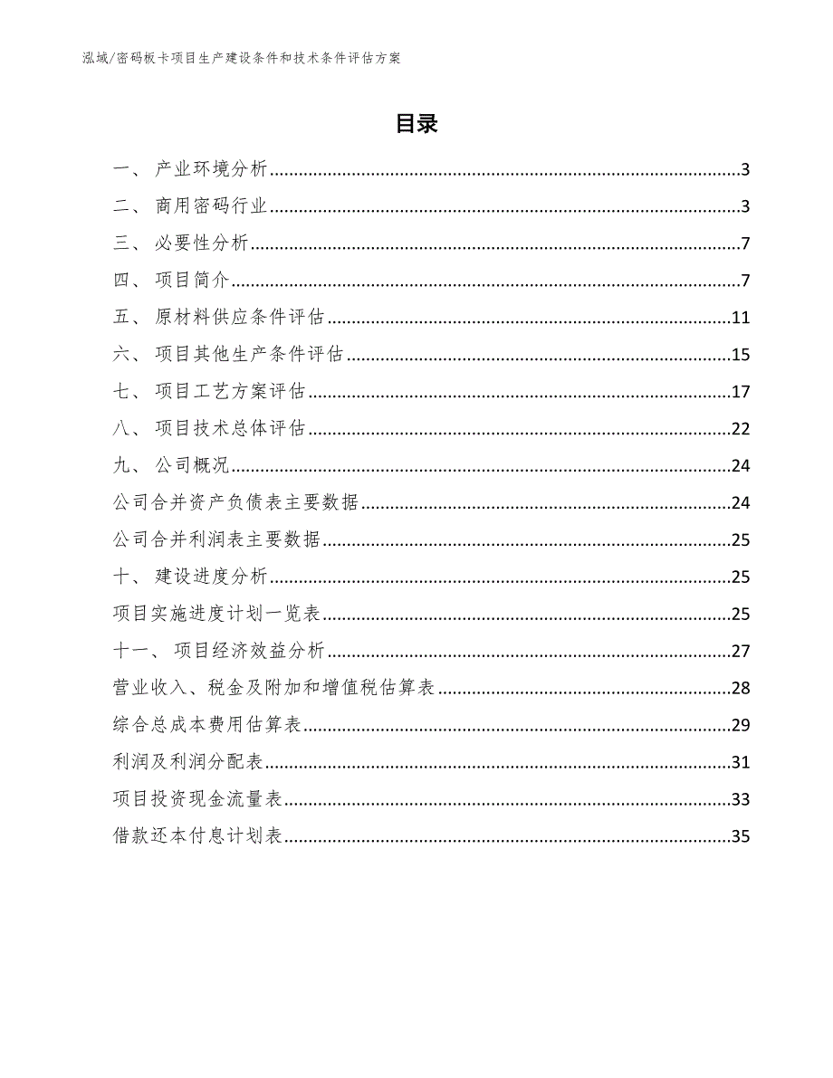 密码板卡项目融资方案_第2页