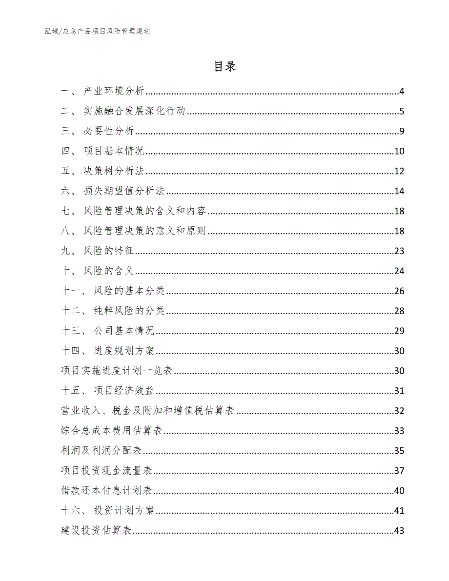 应急产品项目风险管理规划（参考）_第2页