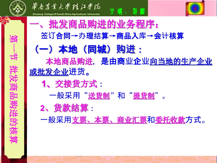 《商品流通企业会计》第04章批发商品流通(180页PPT)_第4页