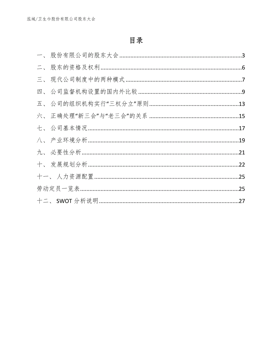 卫生巾股份有限公司股东大会_第2页