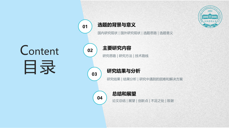 专题课件简约大气理工科类研究生毕业论文答辩PPT模板_第2页